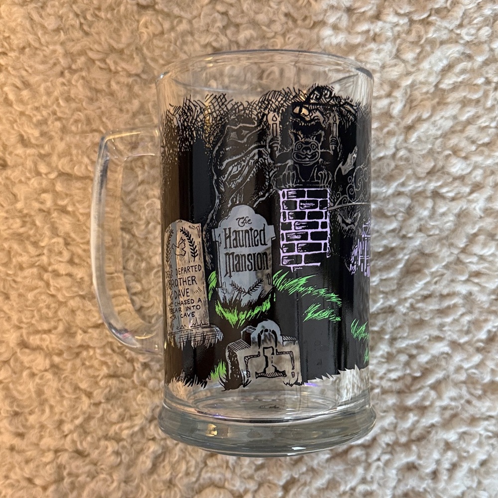 Disneys Haunted Mansion Glass Mug